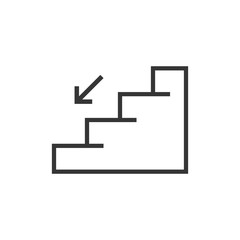 Stairs Icon Vector Illustration