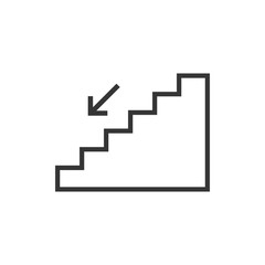 Stairs Icon Vector Illustration
