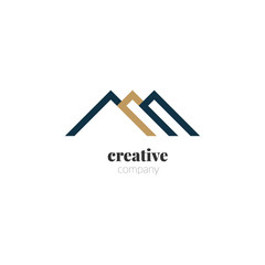 Simple Creative Mountain Design Logo Template. Mountain vector logo