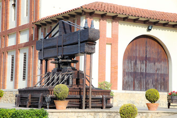 preserved wine press from Freixenet The top poroducer of Cava in Spain