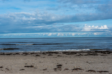 Baltic Sea Beach in November on a Cloudy Day