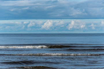 Baltic Sea Beach in November on a Cloudy Day