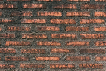 dirty brick on wall for background with vintage tone. soft focus.