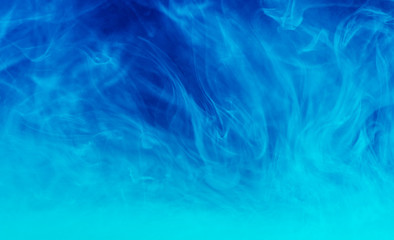 Fototapeta na wymiar Color pigment smoke in water.