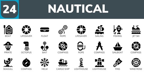 nautical icon set