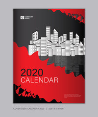 Cover calendar 2020 red template-3