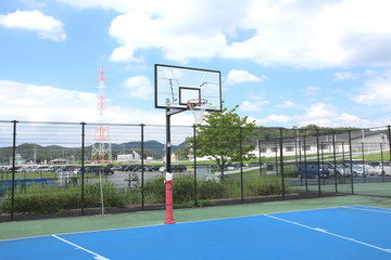 バスケットゴール　栃木県足利市　五十部公園