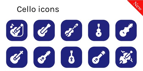 cello icon set