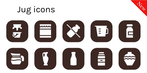 jug icon set