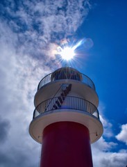 white water tower of lighthouse