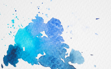 blue watercolors