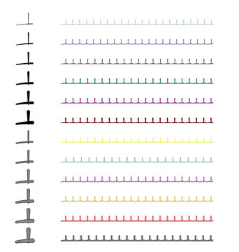 Blanket stitches pattern brushes colorable CS2