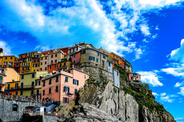 Exploring the coastal village of Manarola,  which is a small village in the Liguria region of Italy known as Cinque Terra