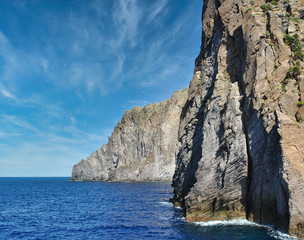 volcanic rock on the Aeolian islands
