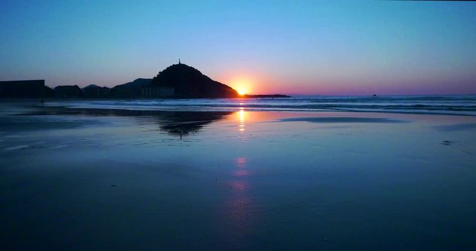 San Sebastian donostia puesta de sol sunset playa ocaso