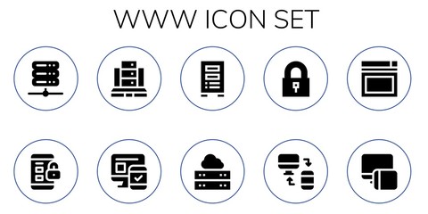 www icon set