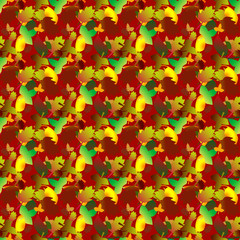 Obraz na płótnie Canvas Pattern d'autunno con foglie multicolore