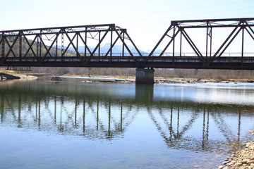 railway bridge over the river