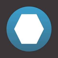 Heptagon Geometric Shape Icon For Your Design,websites and projects.