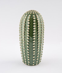 Cactus or succulent plant shaped ceramic decoration for plant lovers