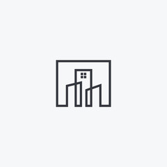 modern architecture logo template vector icon