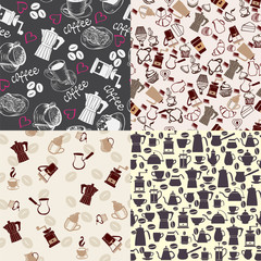 Set backgrounds can use for menu, coffee shop or cards design.