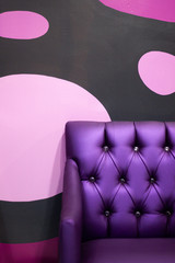  Purple chair in colorful background