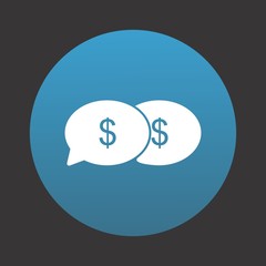 Dollar Conversation Icon For Your Design,websites and projects.