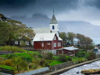 Kirche in KívíK - Färöer - Streymoy