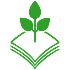 Plant Leaf Paper Logo