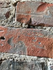 Textured Brick Wall Close Up