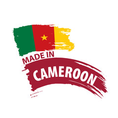 Cameroon flag, vector illustration on a white background