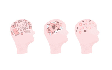 Dyslexia concept Vector sign with stylized letters