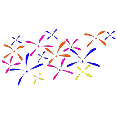 Obraz premium colourful fireworks for your work