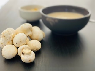 Healthy fresh bowl soup