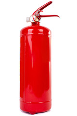 Obraz premium red fire extinguisher isolated on white background