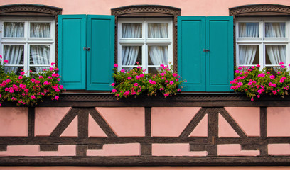 Fototapeta na wymiar Bavarian Architecture in Bamberg