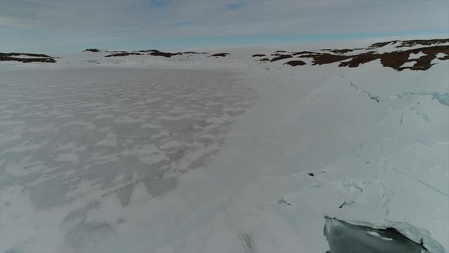 Antarctica, snow, good weather, glaciers, penguins