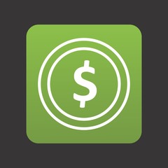  Dollor Coin Icon For Your Design,websites and projects.