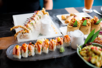 Sushi food date in London England