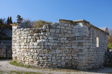 Ruins of ancient Greek colony Khersones.Sevastopol.Crimea