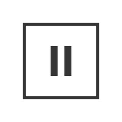 Pause Icon Vector Illustration
