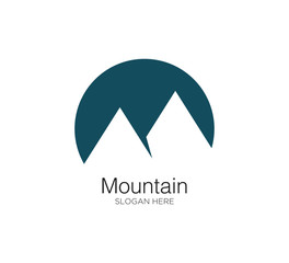 mountain vector logo concept design template