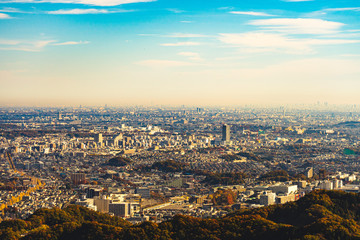 高尾山からの東京の眺め