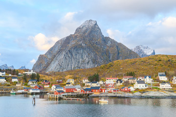 reine fishing town at lofoten islands, norway
