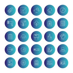 Set of 25 Universal Pixel Perfect Icons