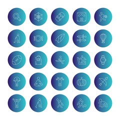 25 Simple Universal Related Color Icons