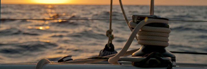 sailboat windlass with funky cape and sea bottom