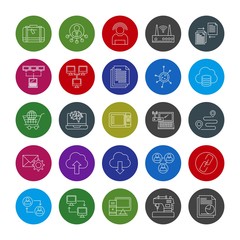  Simple Set of Universal Related Color Icons
