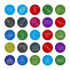 25 Simple Universal Related Color Icons